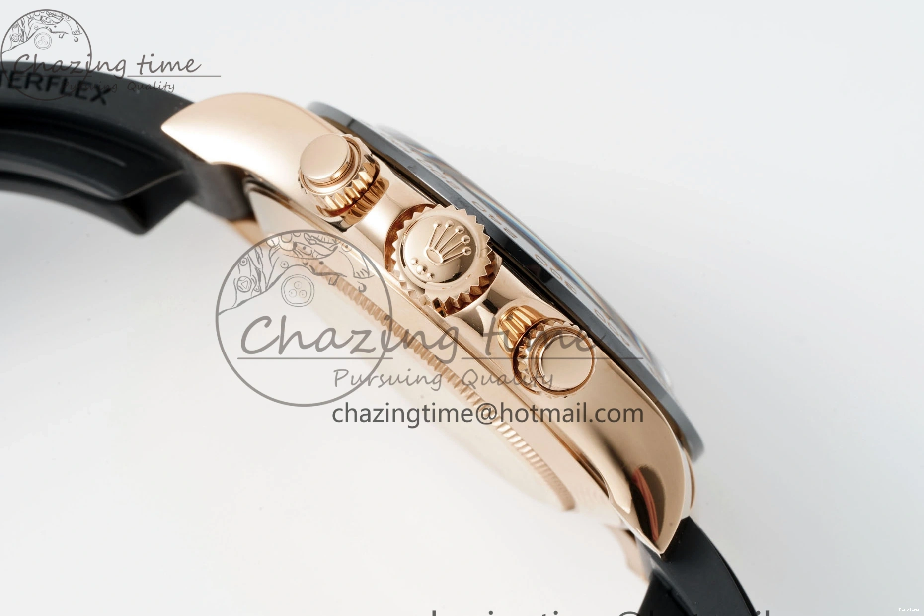 MiroTime 0105 Elegant Daytona 116515 BTF 1:1 Best Edition RG Dial on Oysterflex Rubber Strap SA4130 V 2264